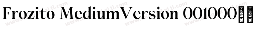 Frozito MediumVersion 001000字体转换